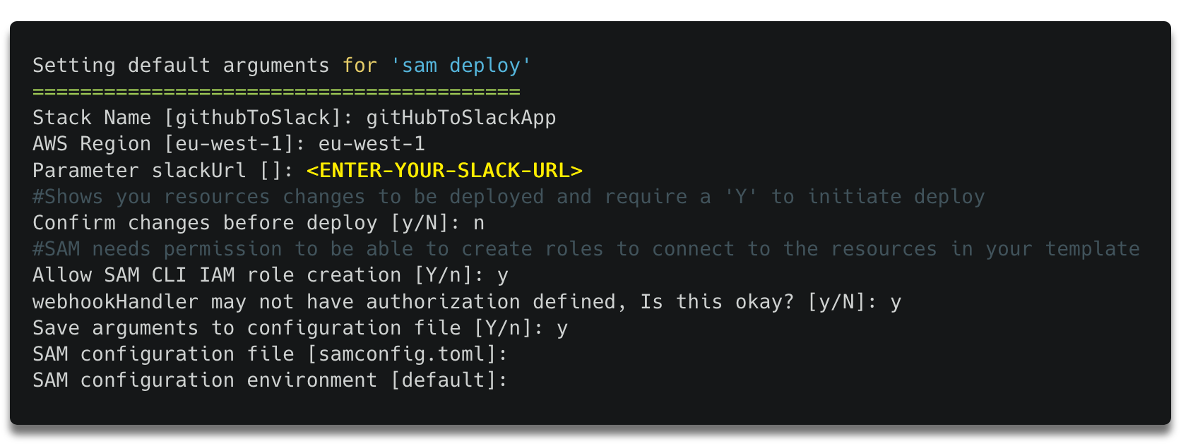 Slack enter URL